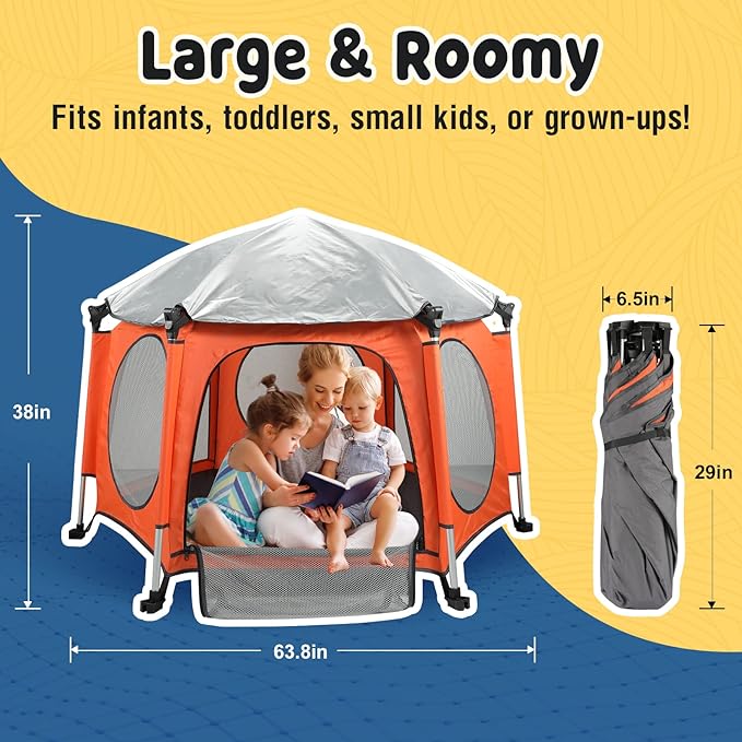 Baby Portable Tent-Indoor & Outdoor Playpen for Babies👶