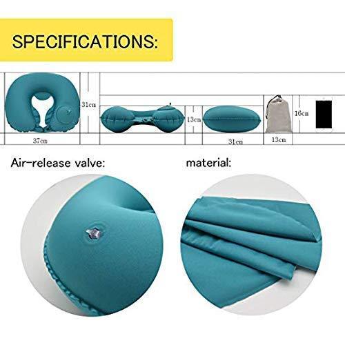 Automatic Air Inflatable U-Shape Travel/Neck Pillow