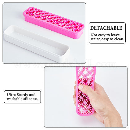 Multifunction Silicone Brush Holder -Cosmetic Storage Box & Desktop Organizers