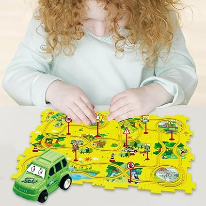 💥Children's Educational Puzzle Track Car Play Set🤩