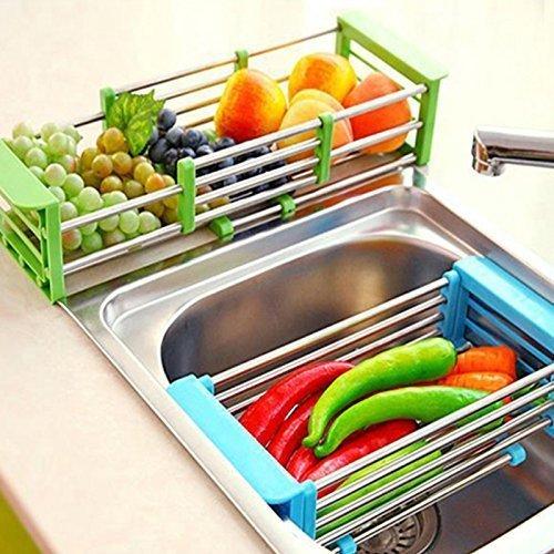 Stainless Steel Expandable Kitchen Sink Dish Drainer