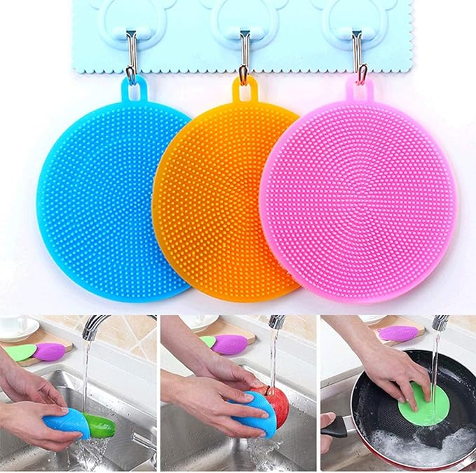 ✨Multipurpose Silicone Sponge Scrubber✨