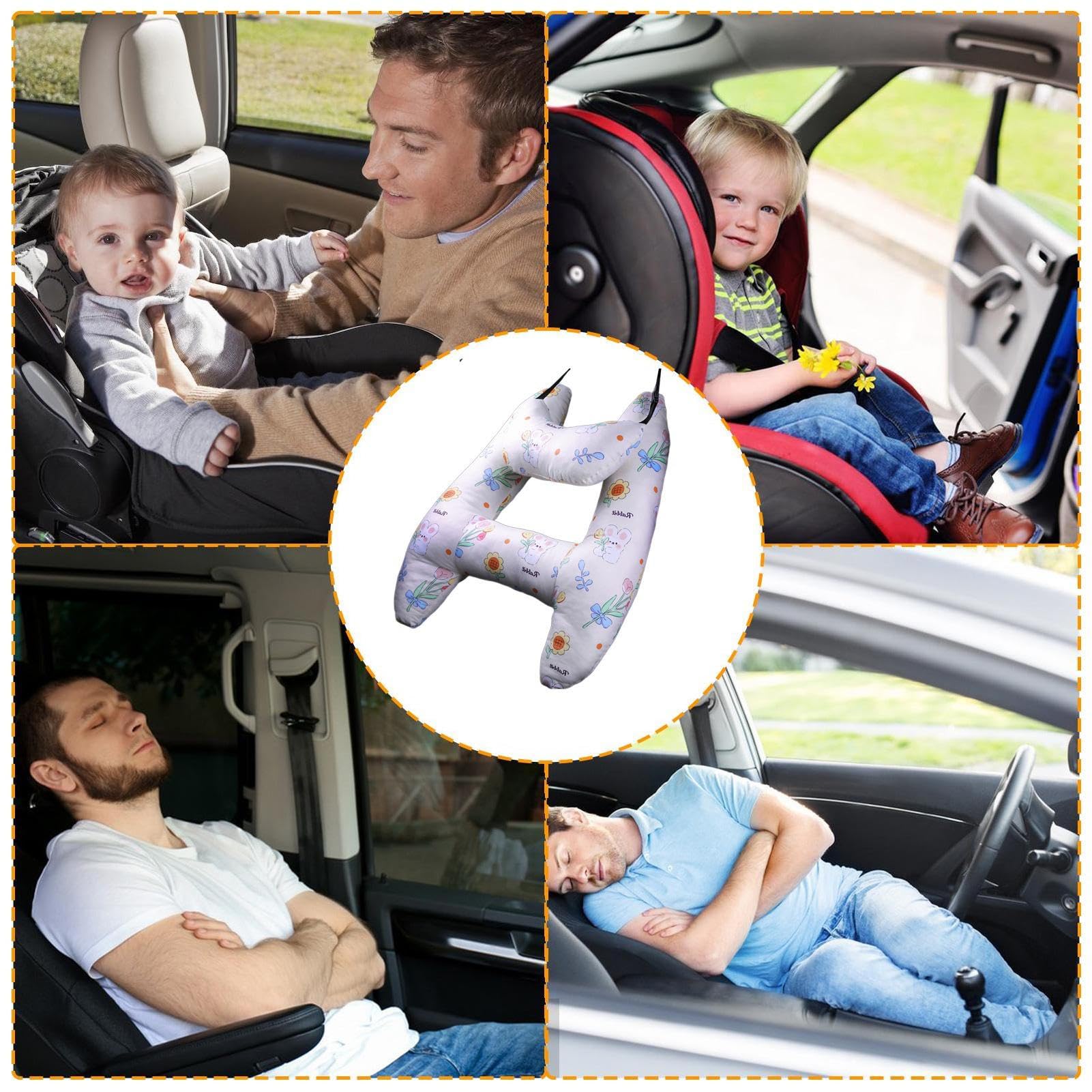 🌟H Shape - Kids Car Sleeping Head Support pillow