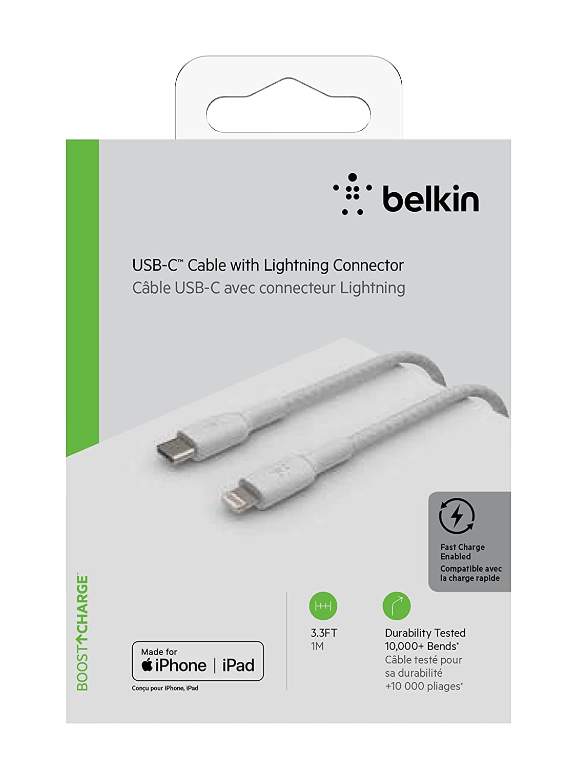 Belkin Apple Certified Lightning to Type C Cable 1M