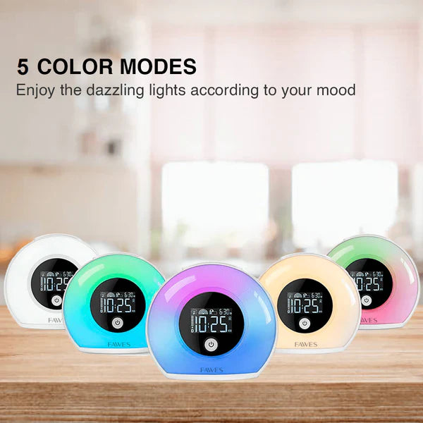 Fawes Alarm Clock With Bluetooth Speaker