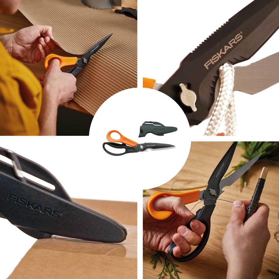 Fiskars Cuts + More Multi-tool Scissors Titanium Coating  23 cm