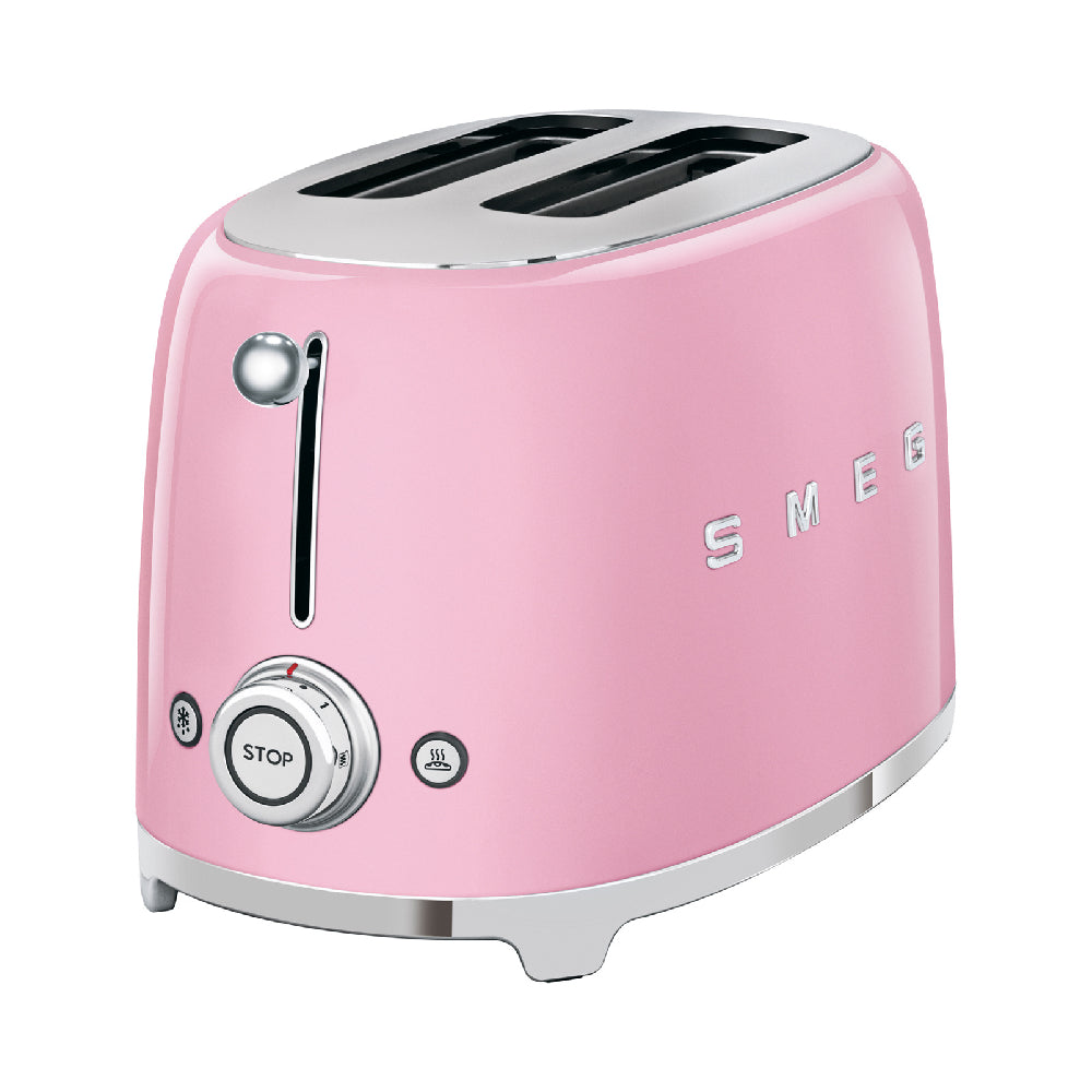 Smeg Retro Stainless Steel Pop up 2 Slice Toaster