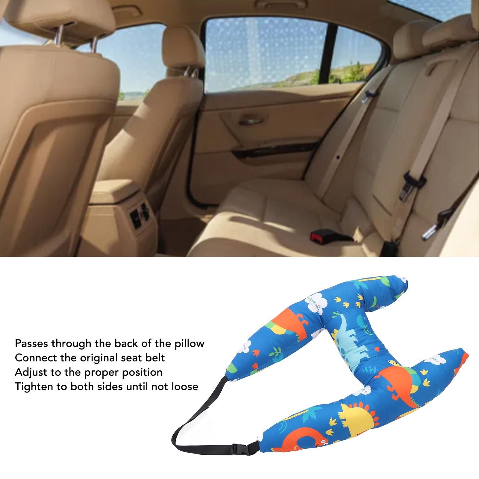 🌟H Shape - Kids Car Sleeping Head Support pillow