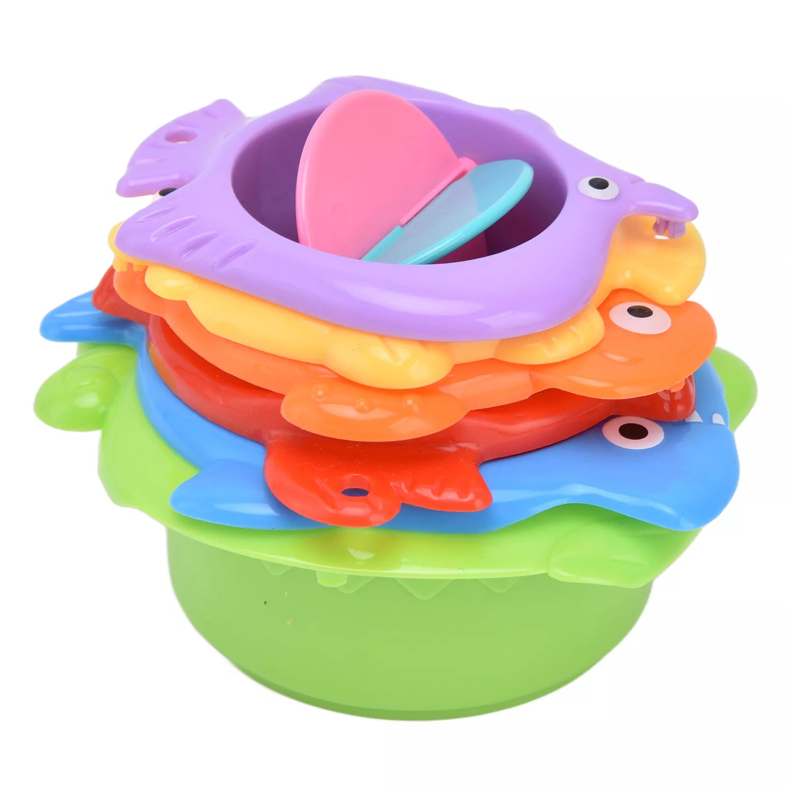 Fish Shape Stacking Cups Baby bath Toy (pack of 6)